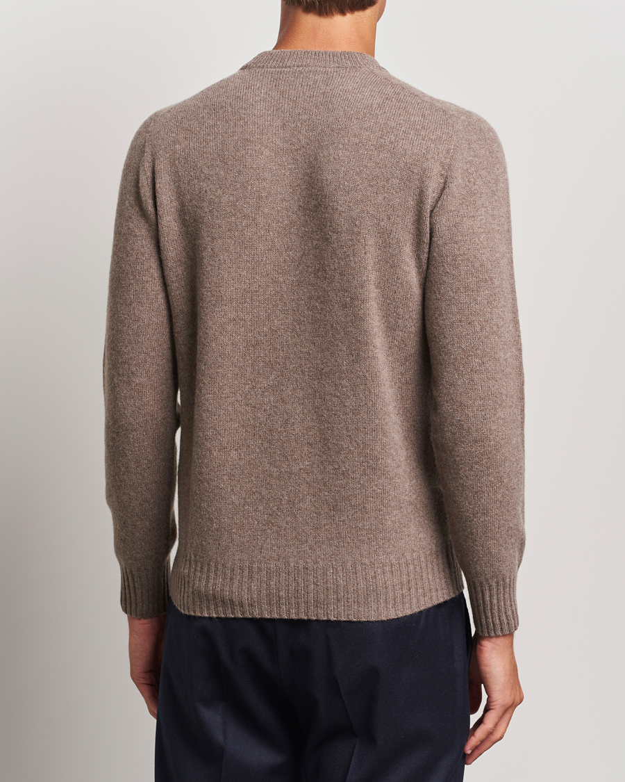 Herren | Pullover | Altea | Wool/Cashmere Crew Neck Pullover Taupe