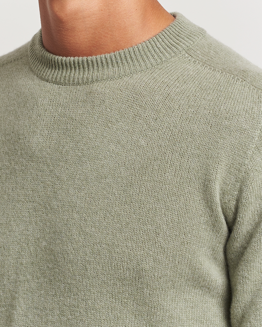 Herren | Pullover | Altea | Wool/Cashmere Crew Neck Pullover Sage