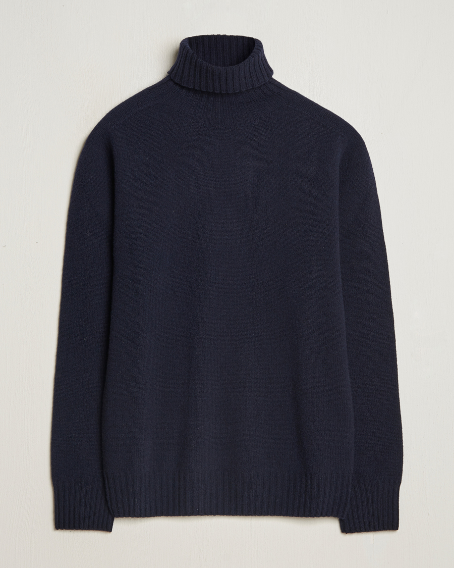 Herren | Pullover | Altea | Wool/Cashmere Rollneck Navy