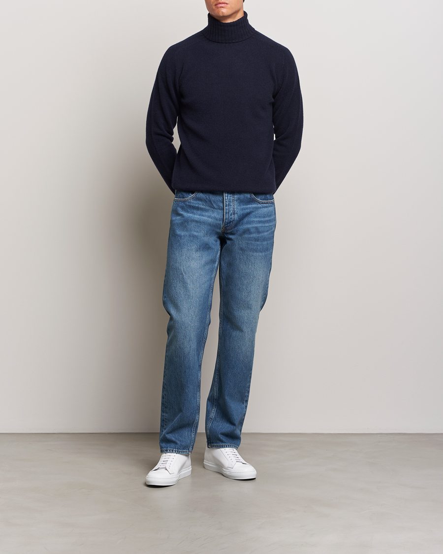 Herren | Pullover | Altea | Wool/Cashmere Rollneck Navy