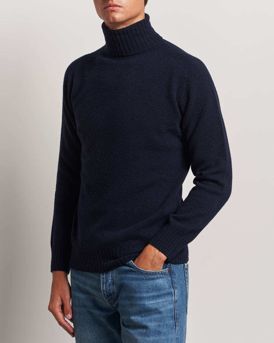 Herren | Pullover | Altea | Wool/Cashmere Rollneck Navy