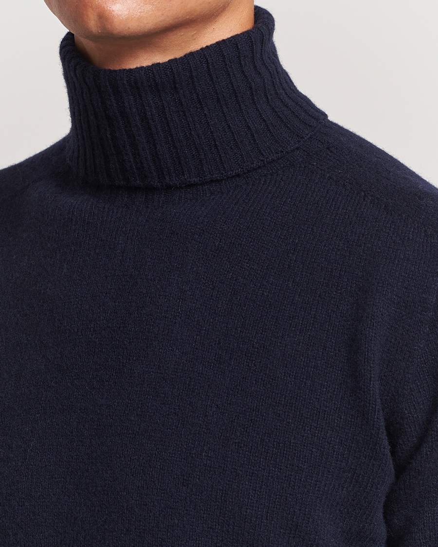 Herren | Pullover | Altea | Wool/Cashmere Rollneck Navy