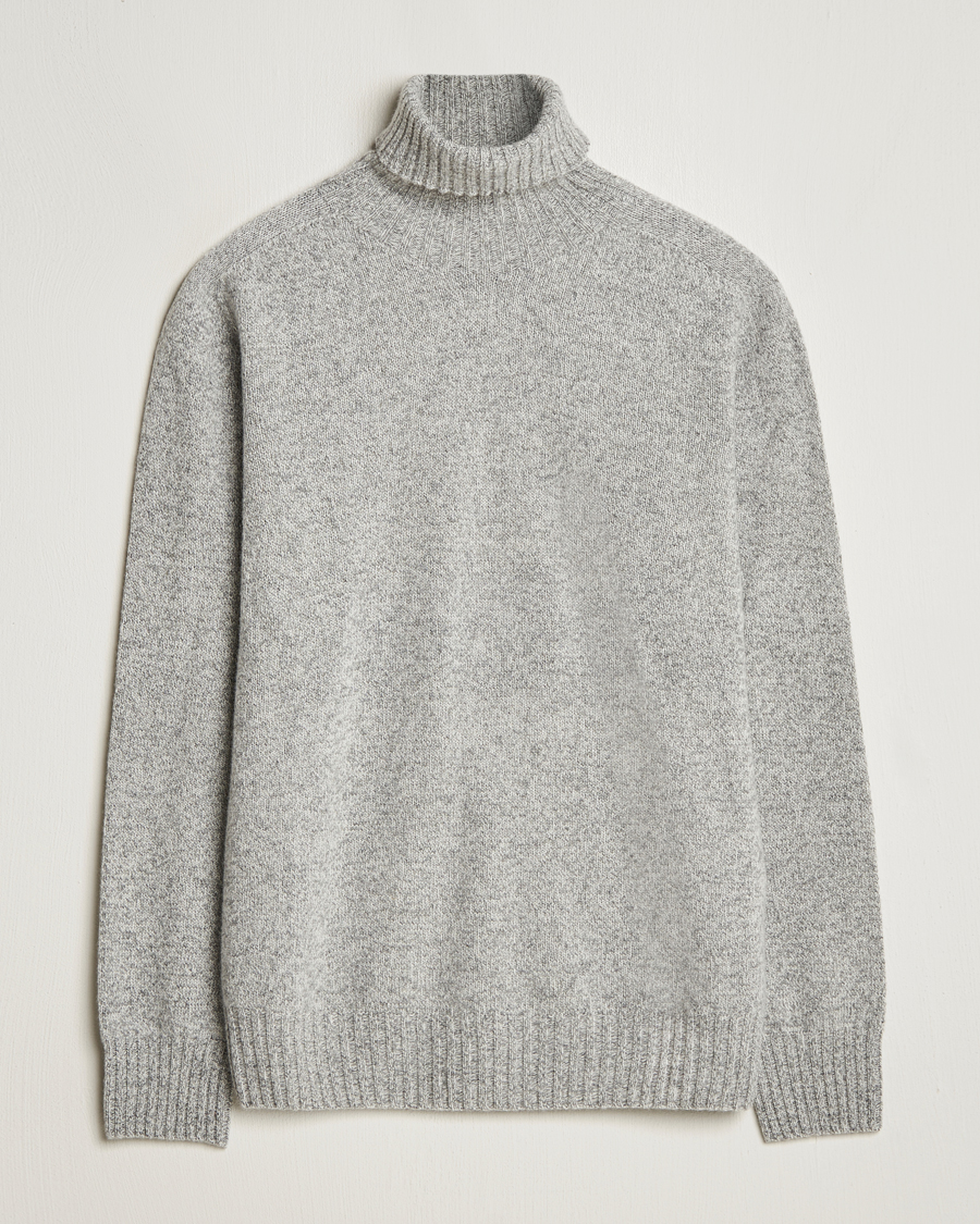 Herren | Pullover | Altea | Wool/Cashmere Rollneck Grey Melange