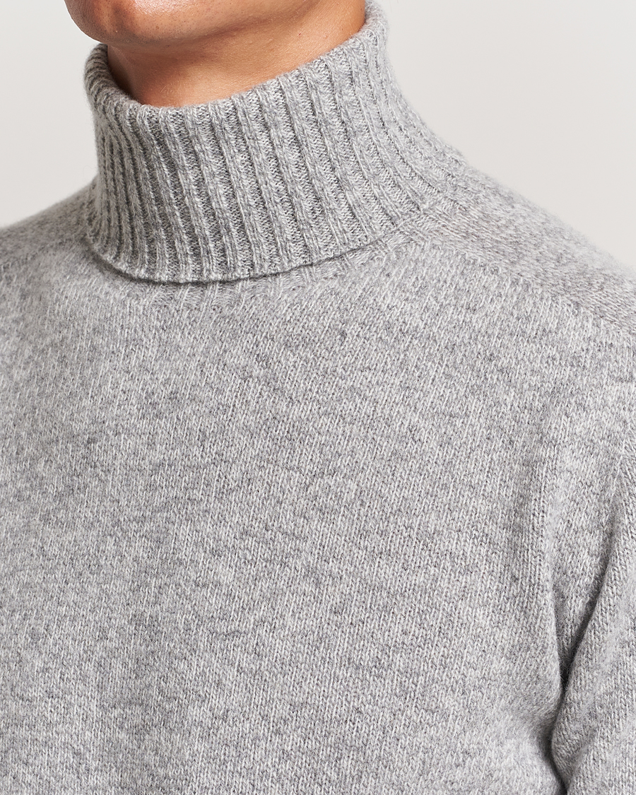 Herren | Pullover | Altea | Wool/Cashmere Rollneck Grey Melange