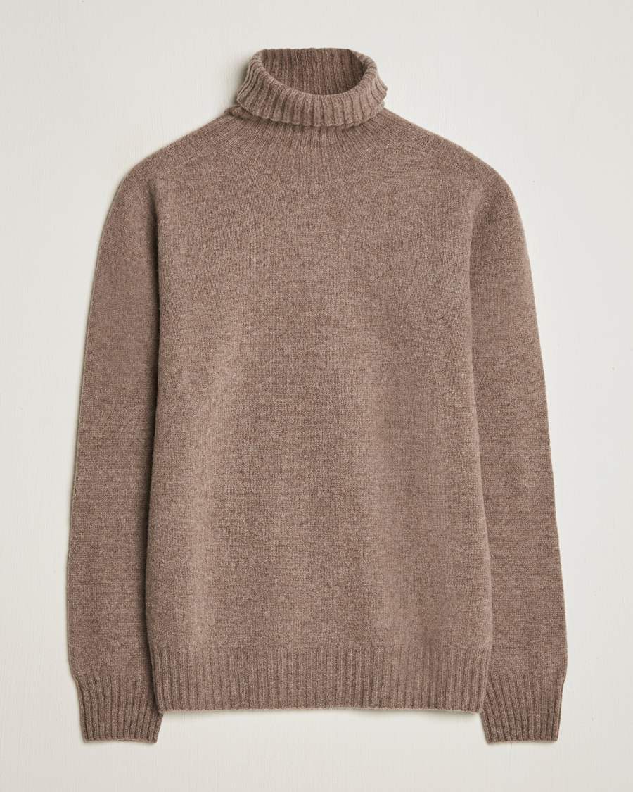 Herren | Pullover | Altea | Wool/Cashmere Rollneck Taupe