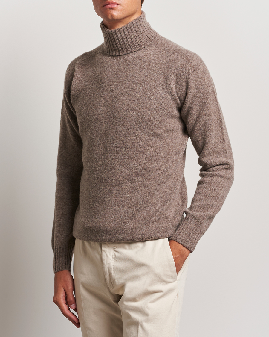 Herren | Pullover | Altea | Wool/Cashmere Rollneck Taupe