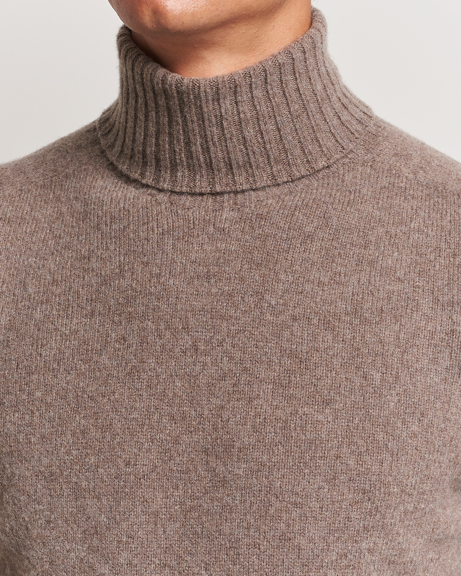 Herren | Pullover | Altea | Wool/Cashmere Rollneck Taupe