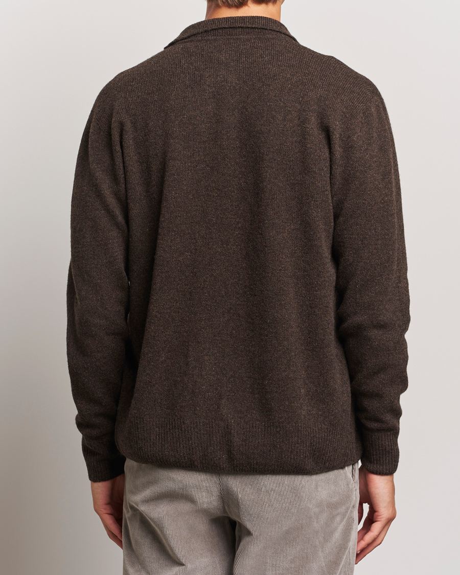 Herren | Pullover | Altea | Shetland Collared Cardigan Brown