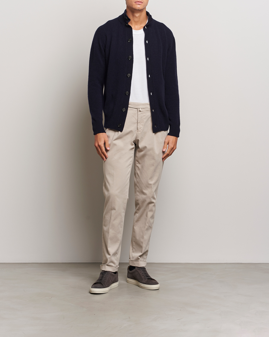 Herren | Pullover | Altea | Shetland Cardigan Navy