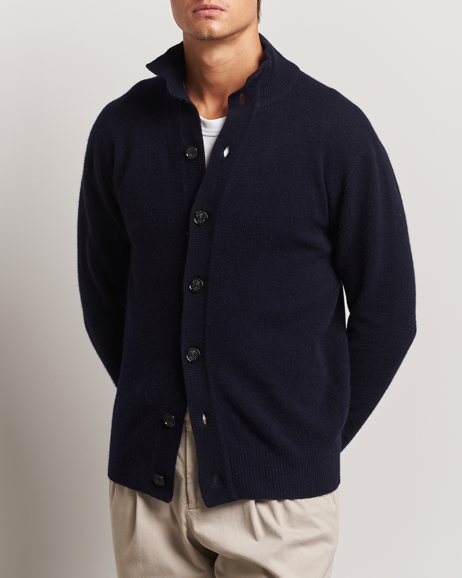 Herren | Pullover | Altea | Shetland Cardigan Navy