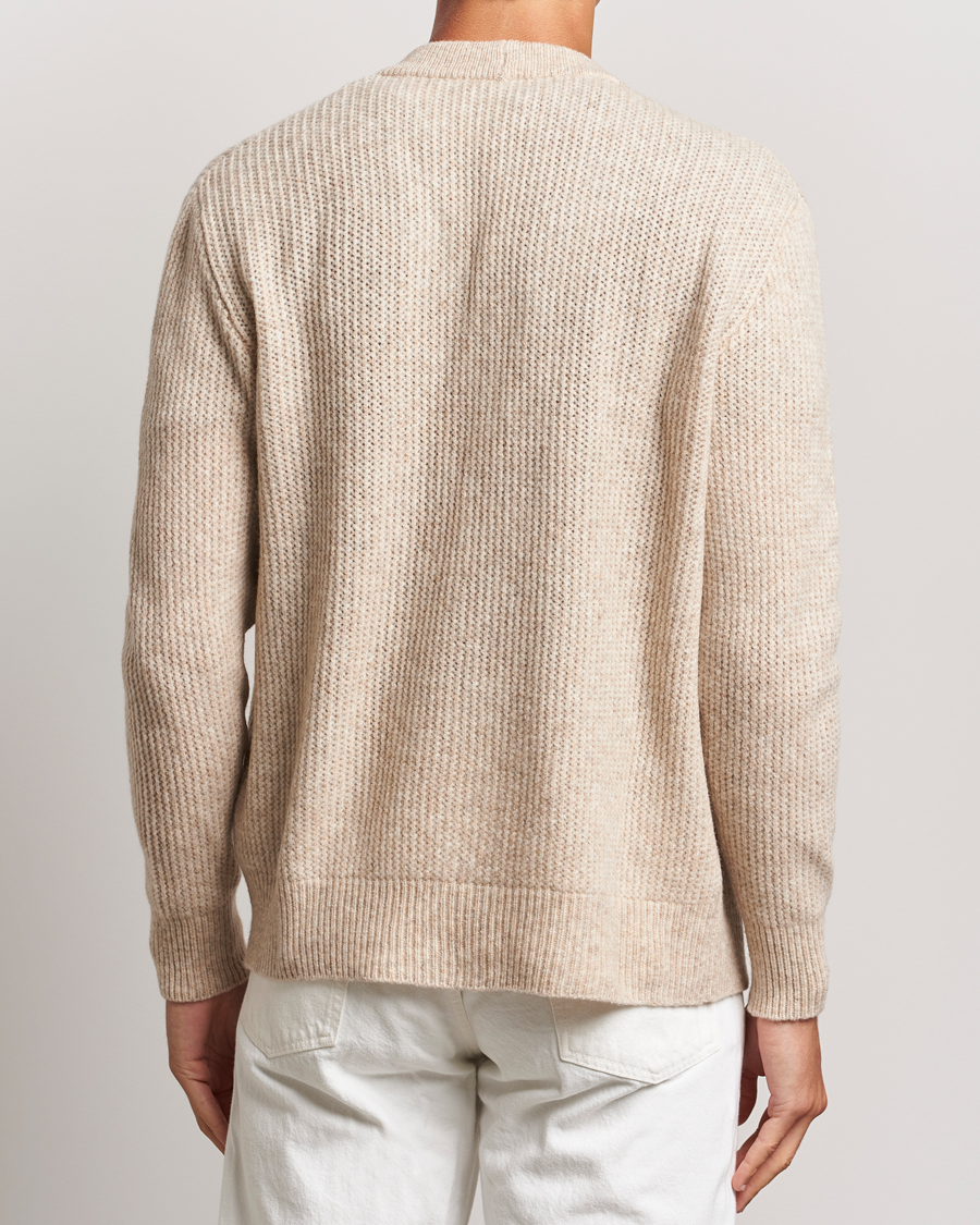 Herren | Pullover | Altea | Soft Rib Stich Cardigan Cream