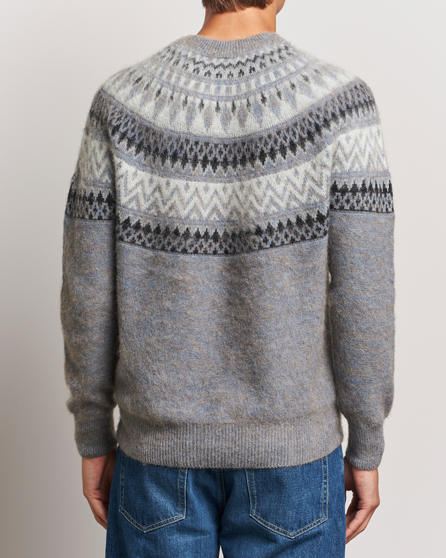 Herren | Pullover | Altea | Wool/Cashmere Norwegian Sweater Grey