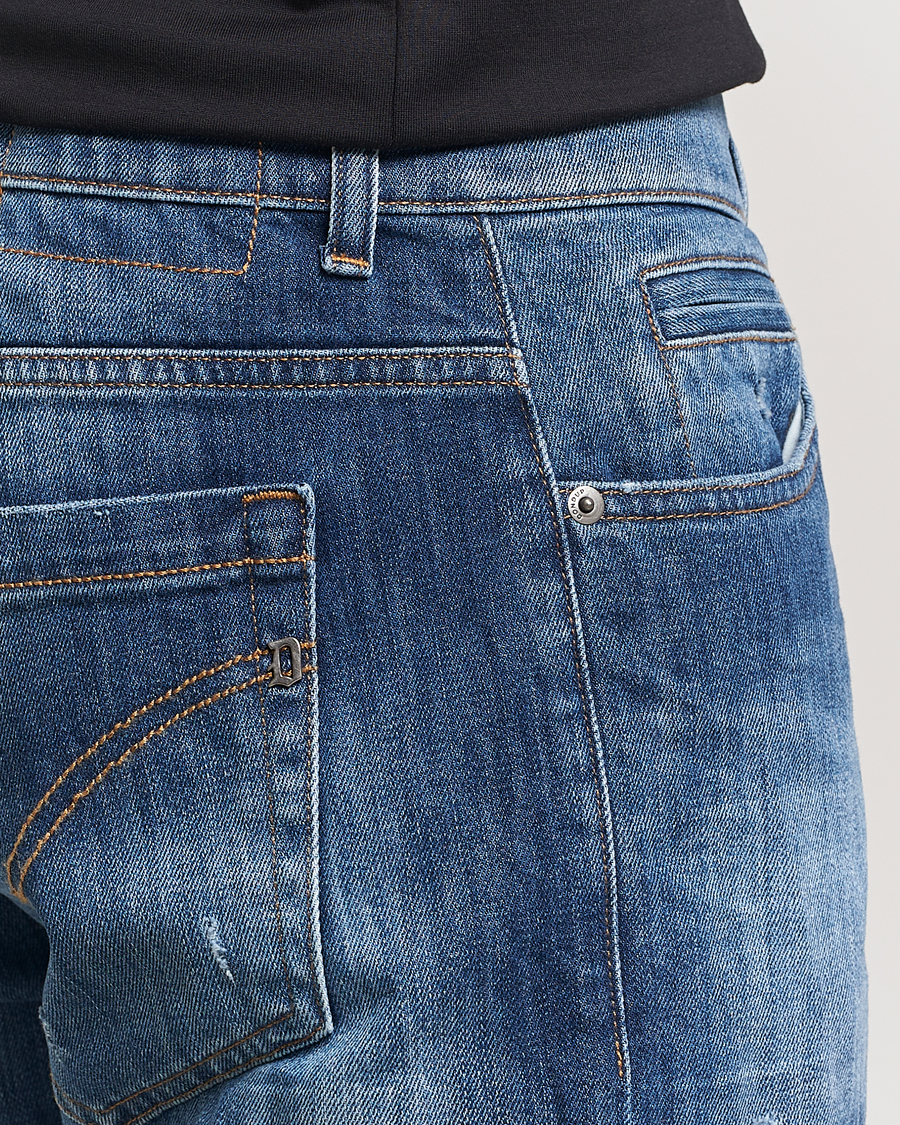 Herren | Jeans | Dondup | George Light Distressed Jeans Medium Blue