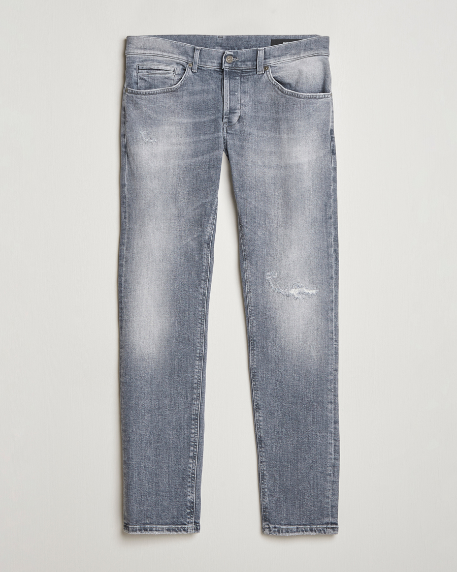 Herren | Jeans | Dondup | George Light Distressed Jeans Light Grey