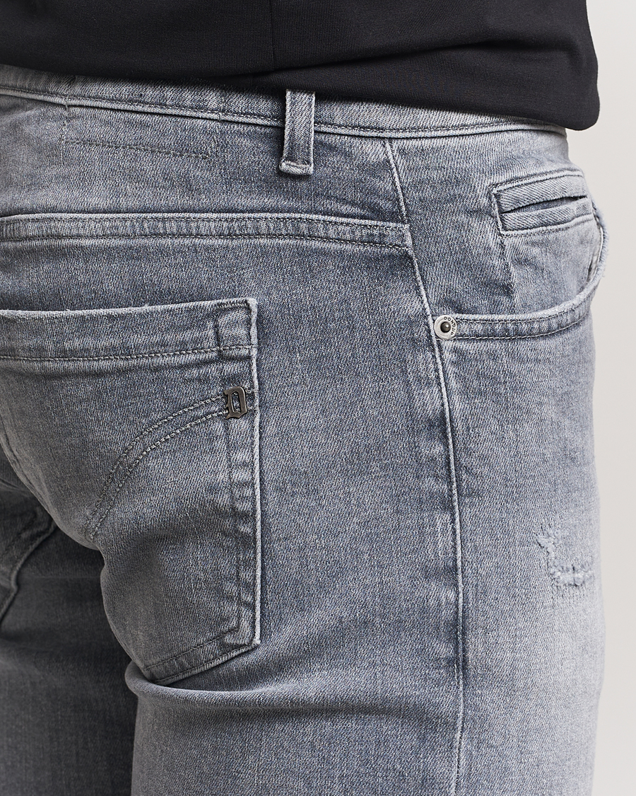 Herren | Jeans | Dondup | George Light Distressed Jeans Light Grey