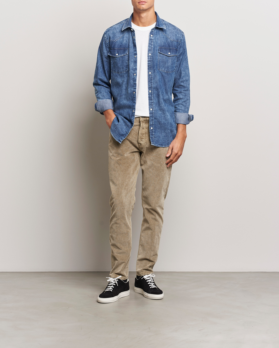 Herren | Hosen | Dondup | Icon Corduroy Trousers Khaki