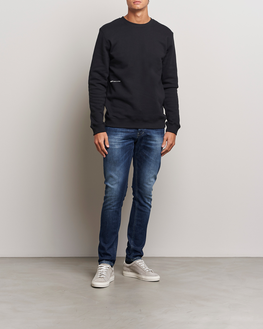 Herren | Pullover | Dondup | Logo Crew Neck Sweatshirt Black