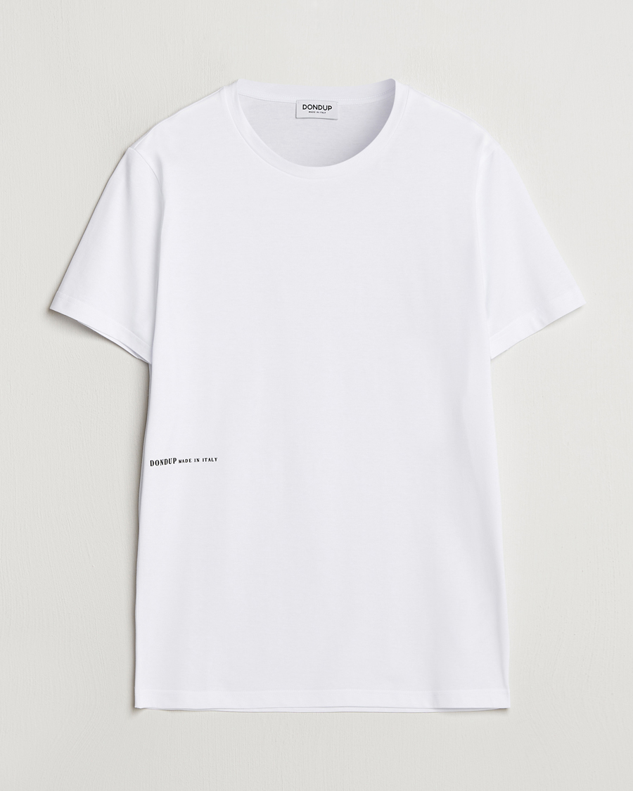 Herren | T-Shirts | Dondup | Logo Crew Neck T-Shirt White