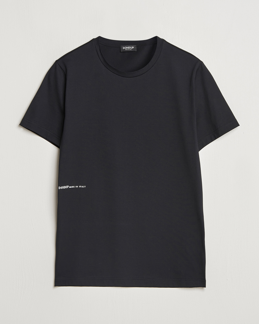 Herren | T-Shirts | Dondup | Logo Crew Neck T-Shirt Black