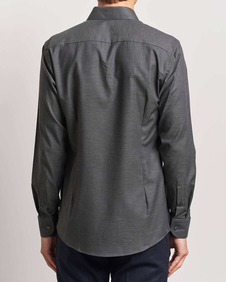 Herren | Hemden | Eton | Slim Fit Wrinkle Free Flannel Pepita Shirt Green