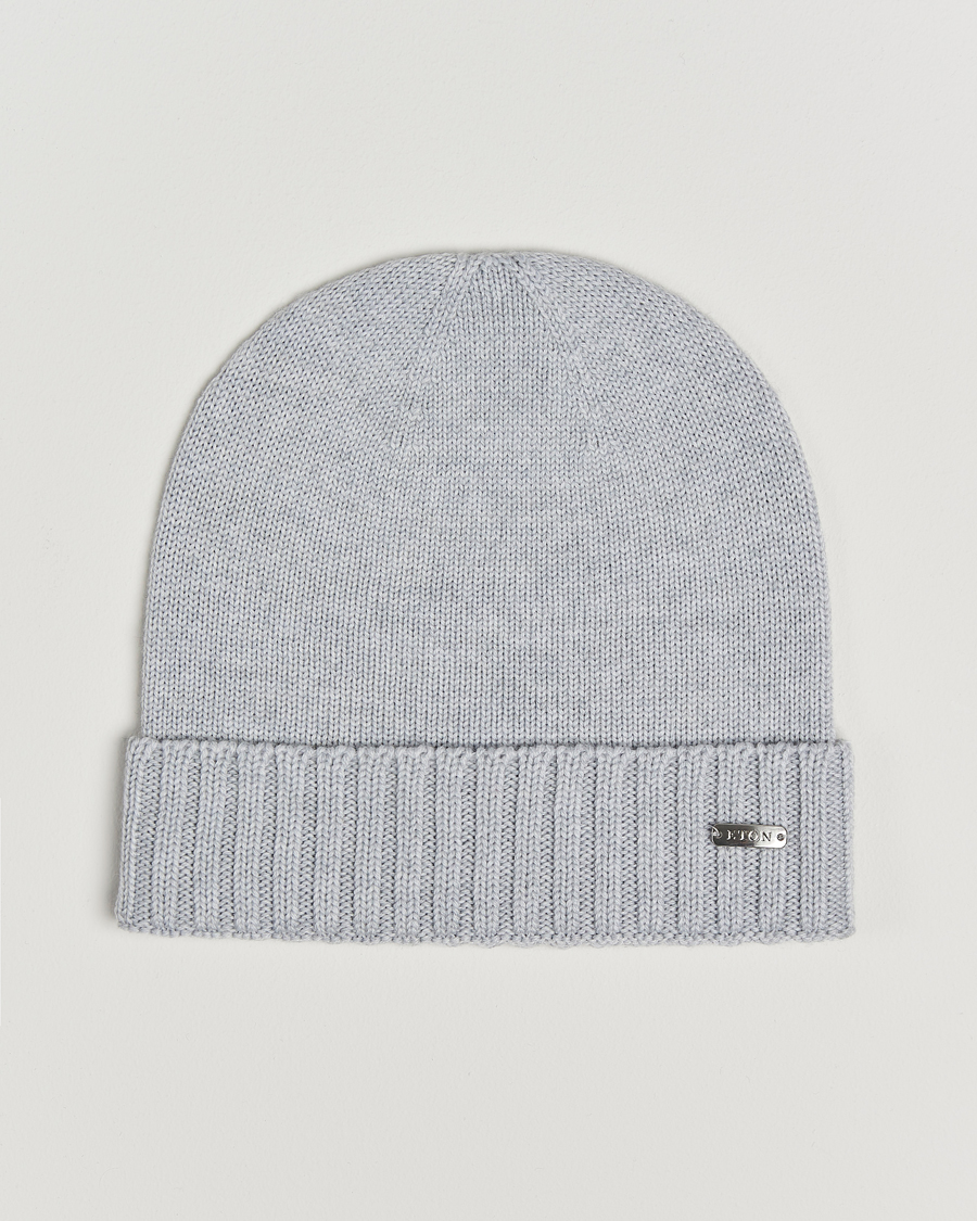 Herren | Eton Wool Beanie Light Grey | Eton | Wool Beanie Light Grey