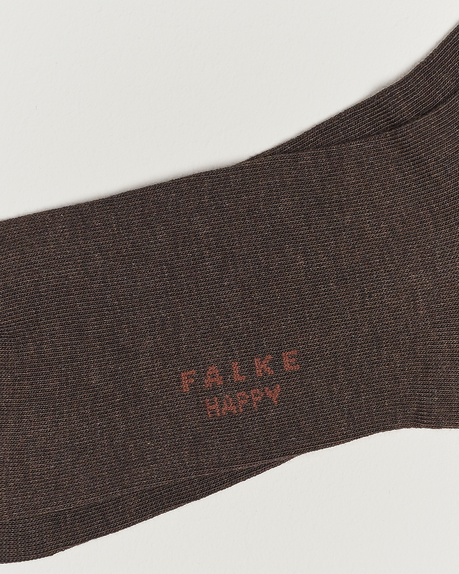 Herren | Unterwäsche | Falke | Happy 2-Pack Cotton Socks Dark Brown