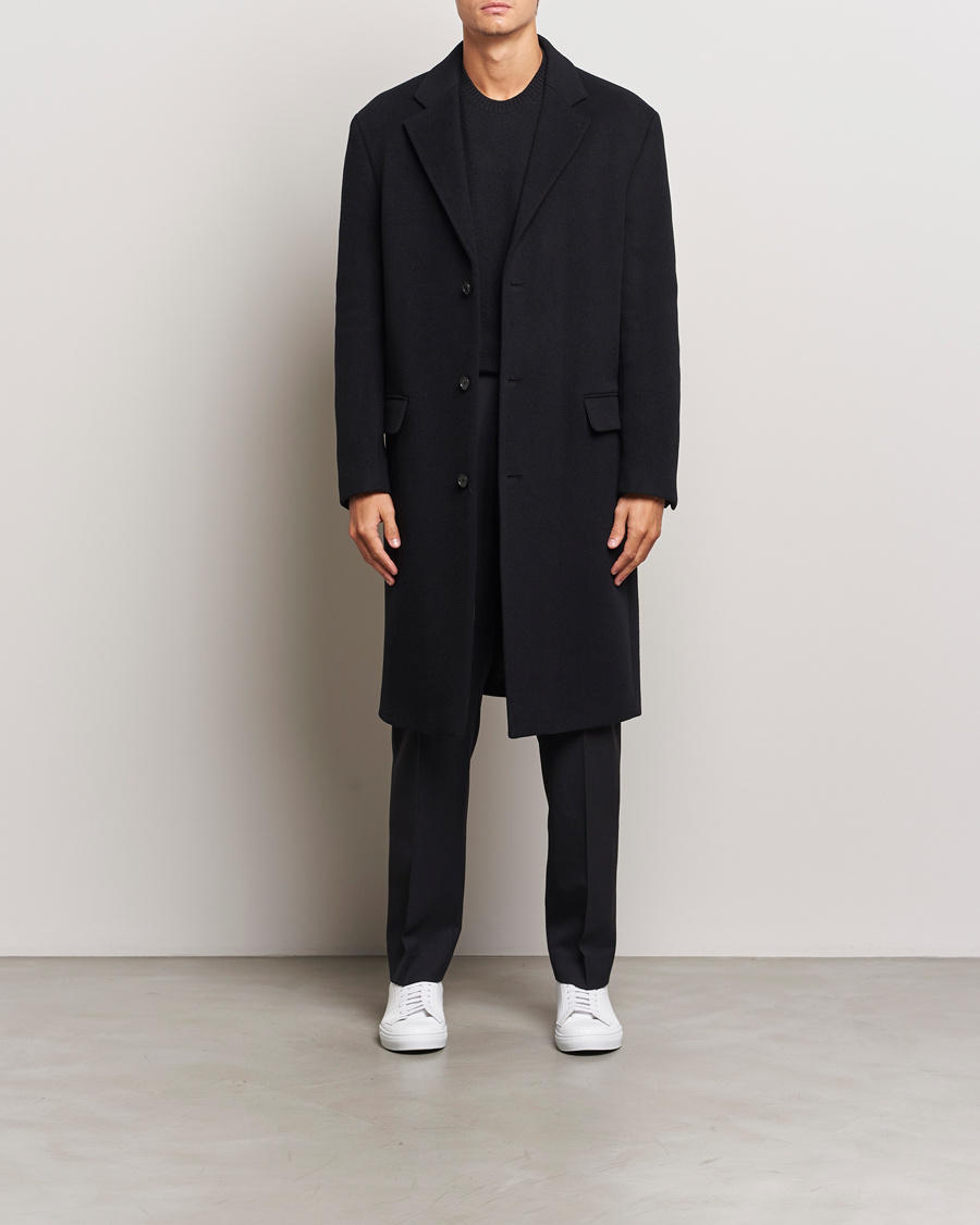 Herren | Jacken | Filippa K | Relaxed Wool Coat Black