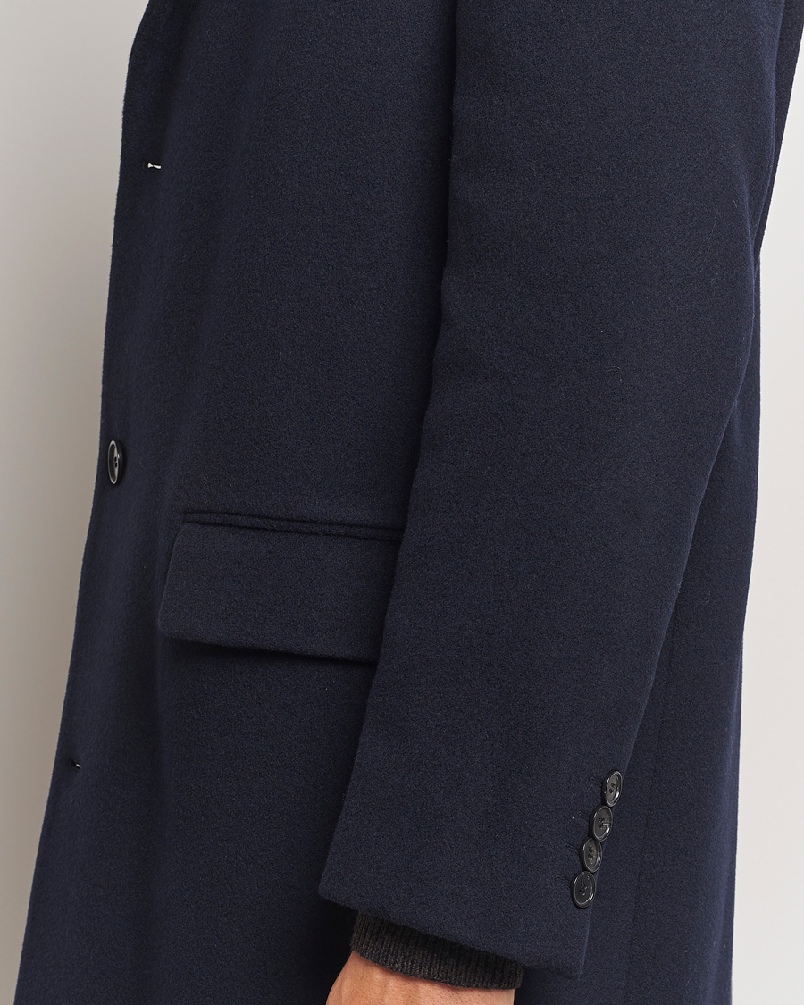 Herren | Jacken | Filippa K | Relaxed Wool Coat Navy