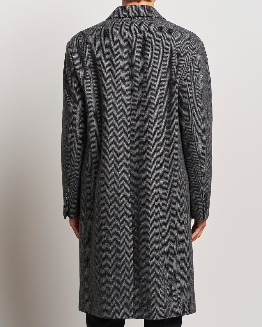 Herren | Jacken | Filippa K | Relaxed Wool Coat Grey Herringbone