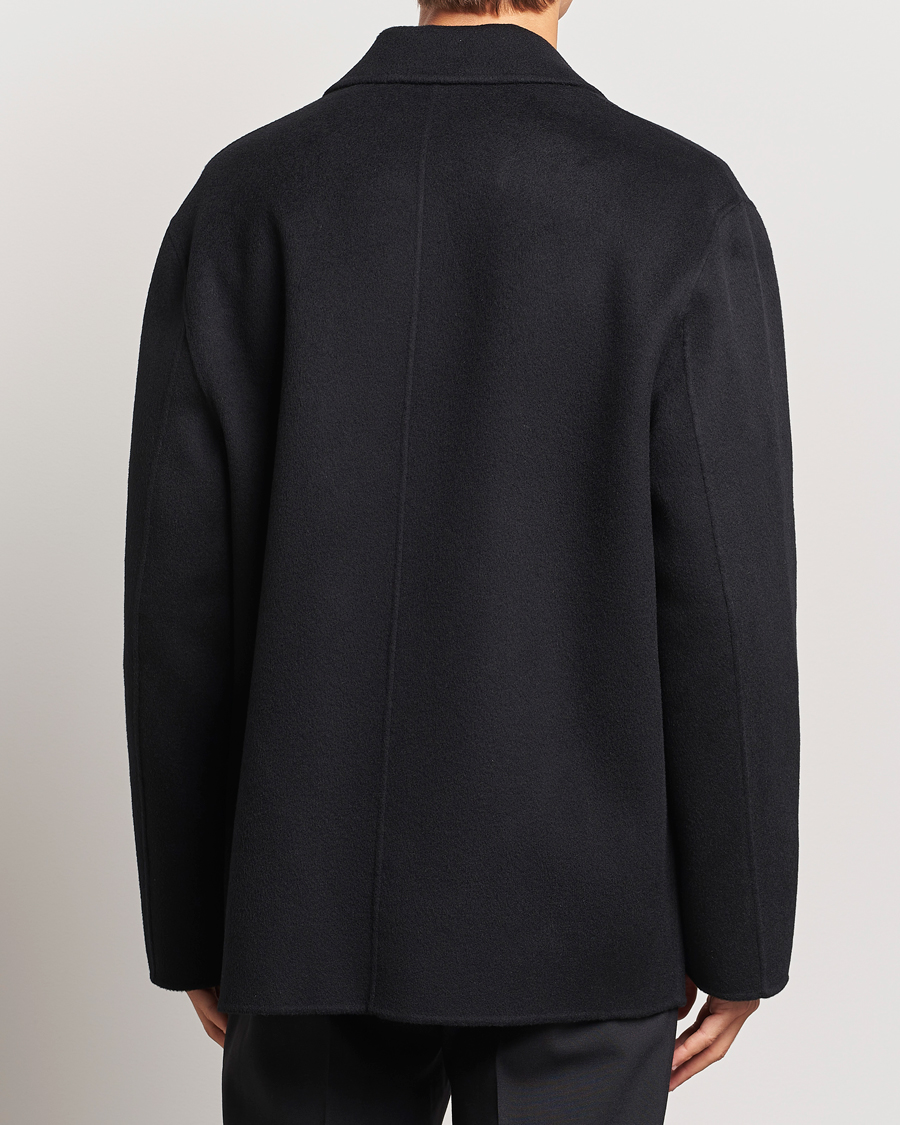 Herren | Jacken | Filippa K | Double Faced Wool Peacoat Black