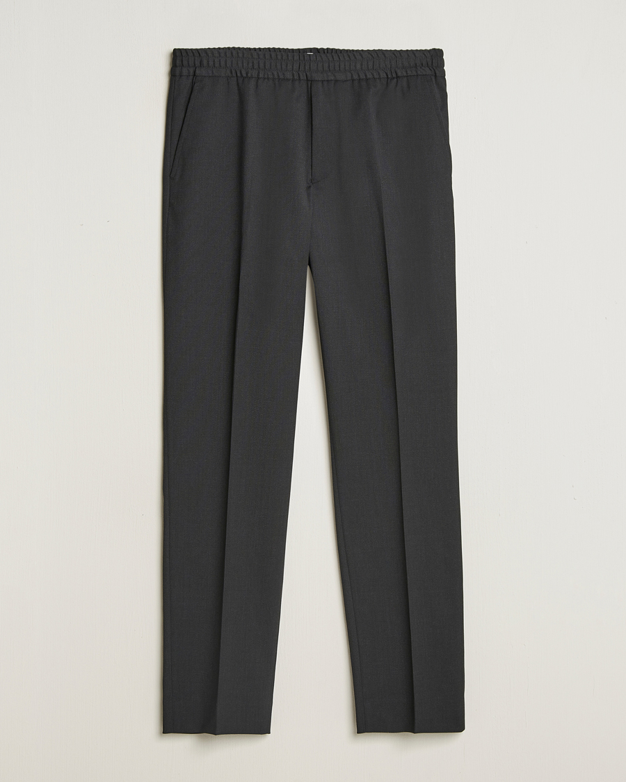 Herren | Hosen | Filippa K | Relaxed Terry Wool Trousers Anthracite