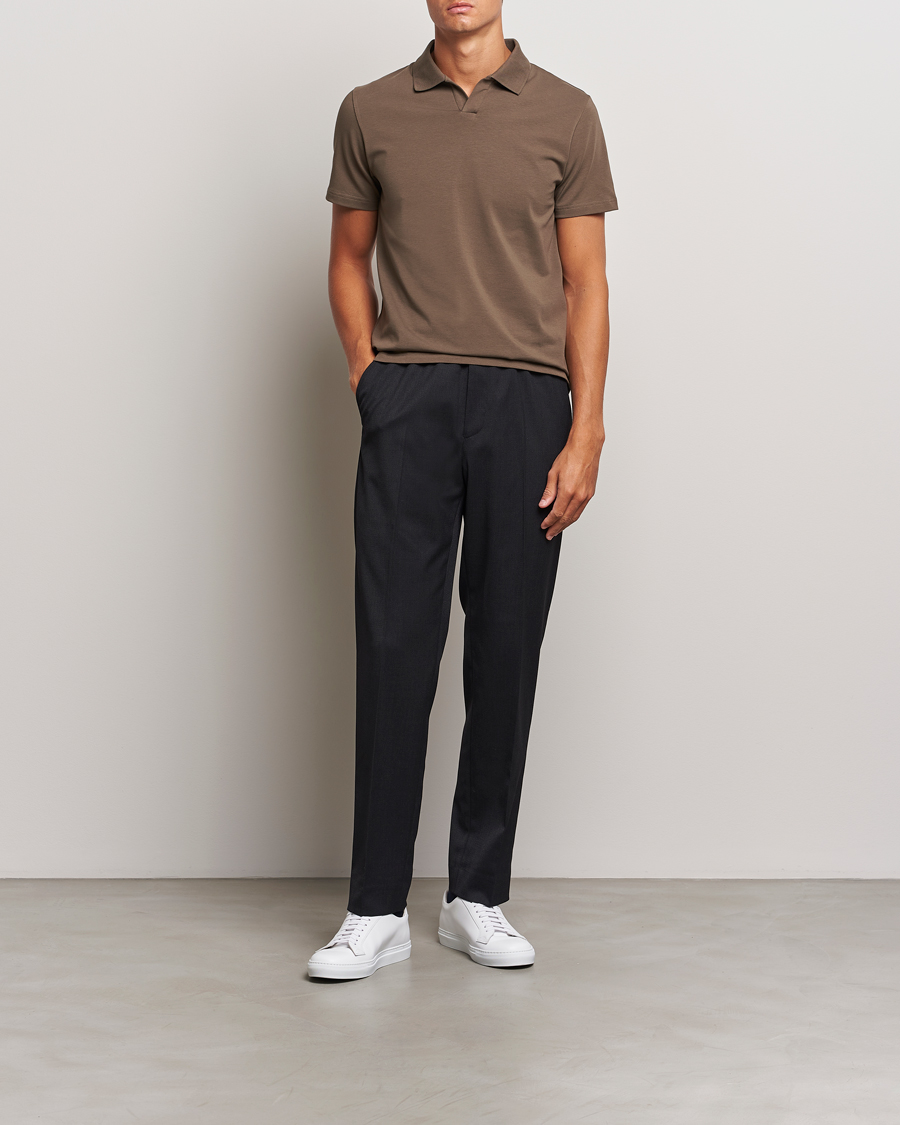 Herren | Hosen | Filippa K | Relaxed Terry Wool Trousers Anthracite