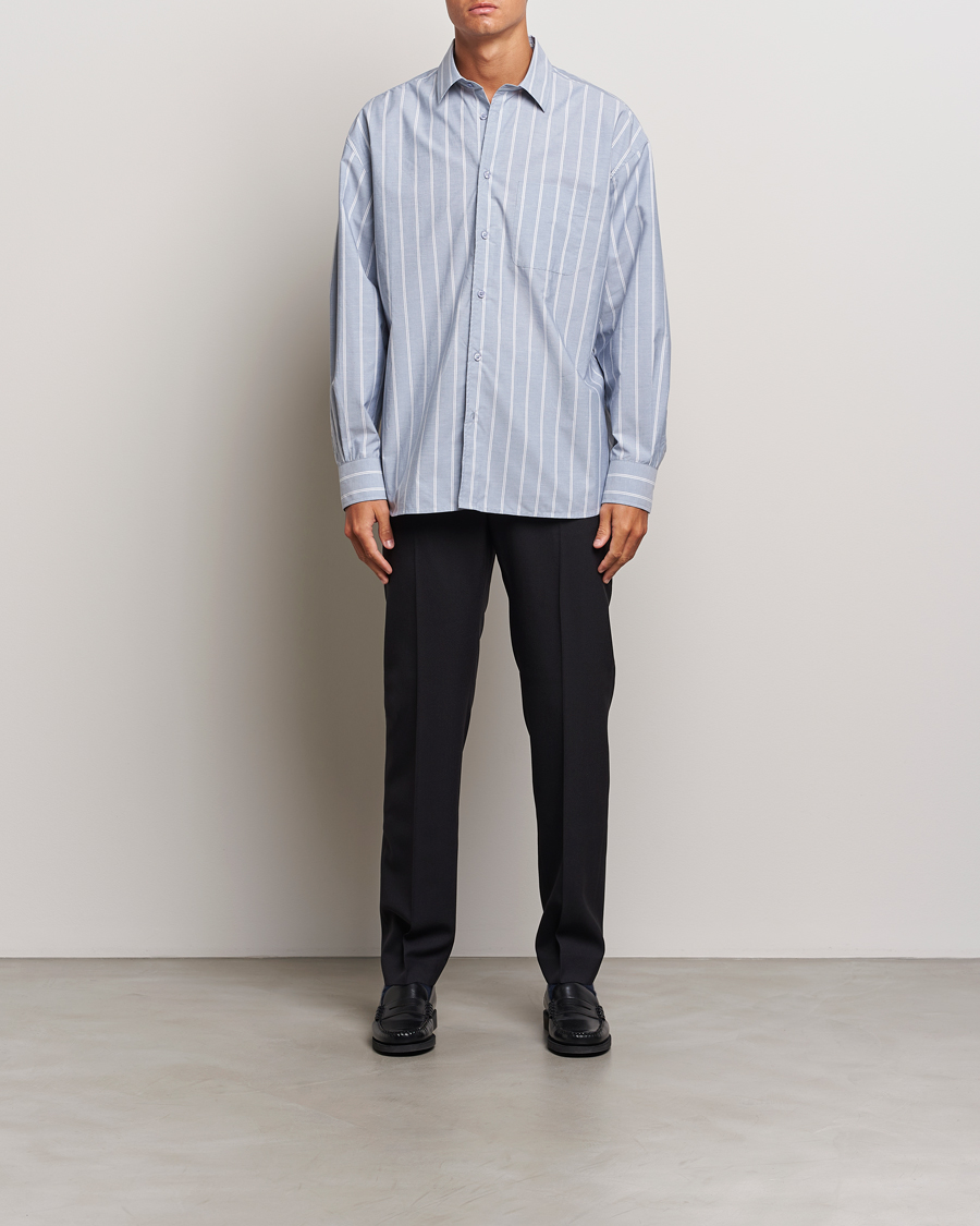 Herren | Hemden | Filippa K | Striped Cotton Poplin Shirt Blue/White