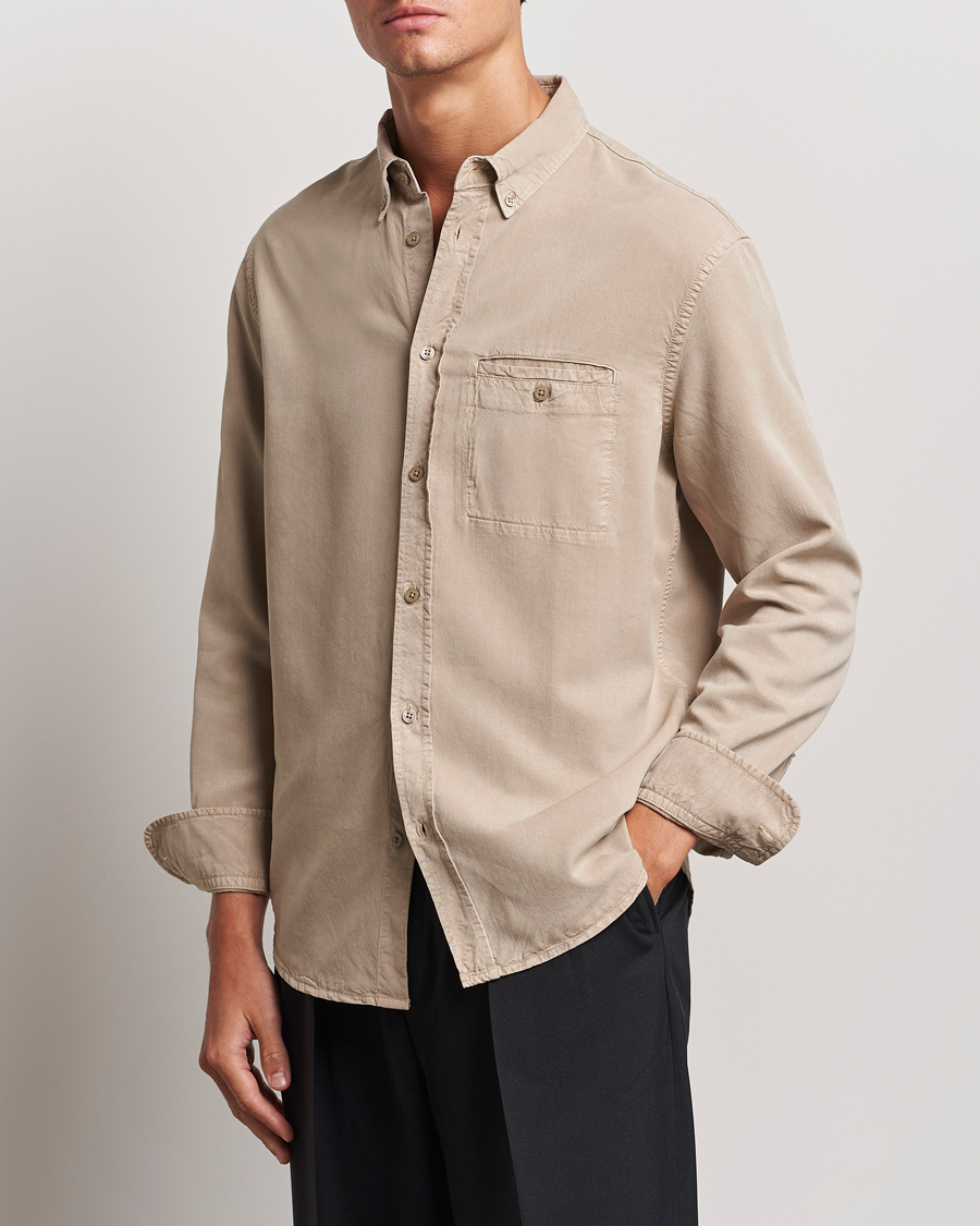 Herren | Hemden | Filippa K | Zachary Lyocell Shirt Faded Khaki