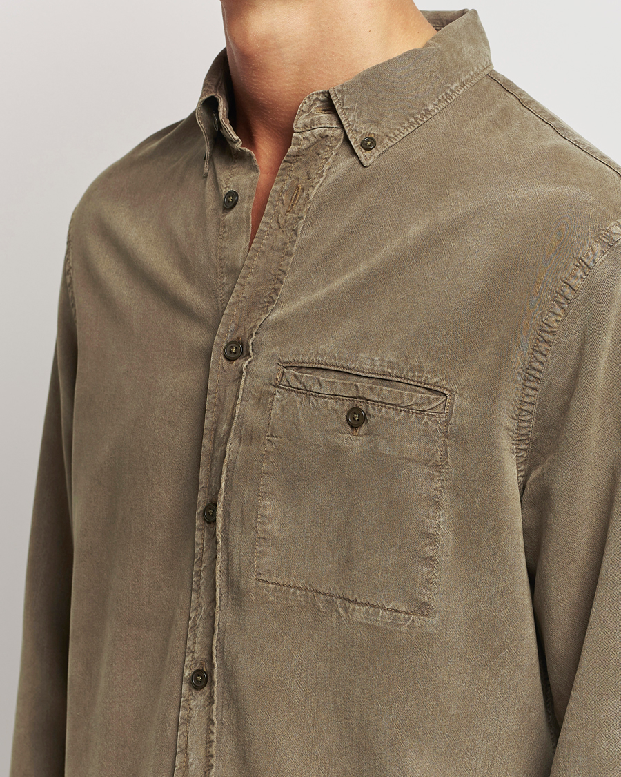 Herren | Hemden | Filippa K | Zachary Lyocell Shirt Dark Sage