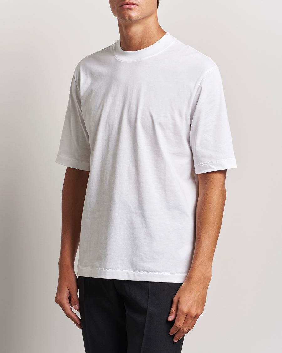 Herren | T-Shirts | Filippa K | Mock Neck T-Shirt White