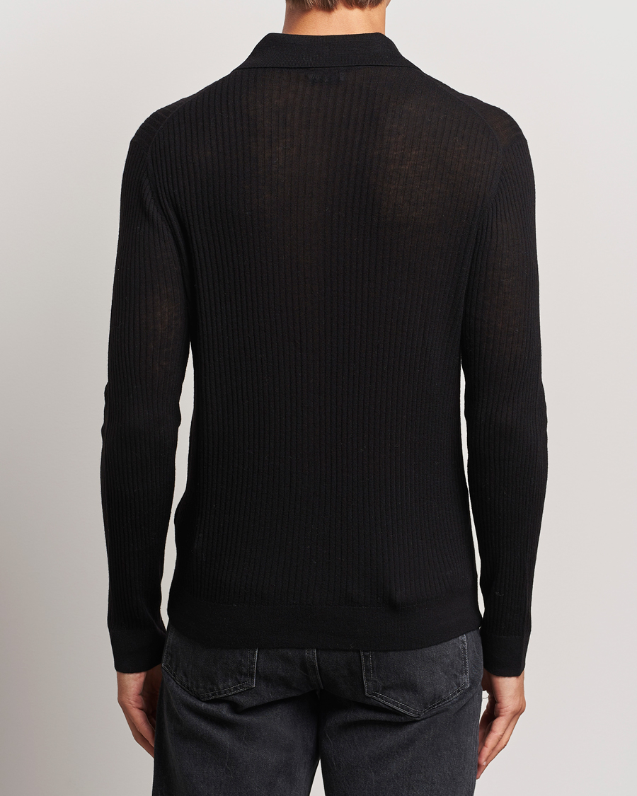 Herren | Pullover | Filippa K | Light Knitted Cardigan Black