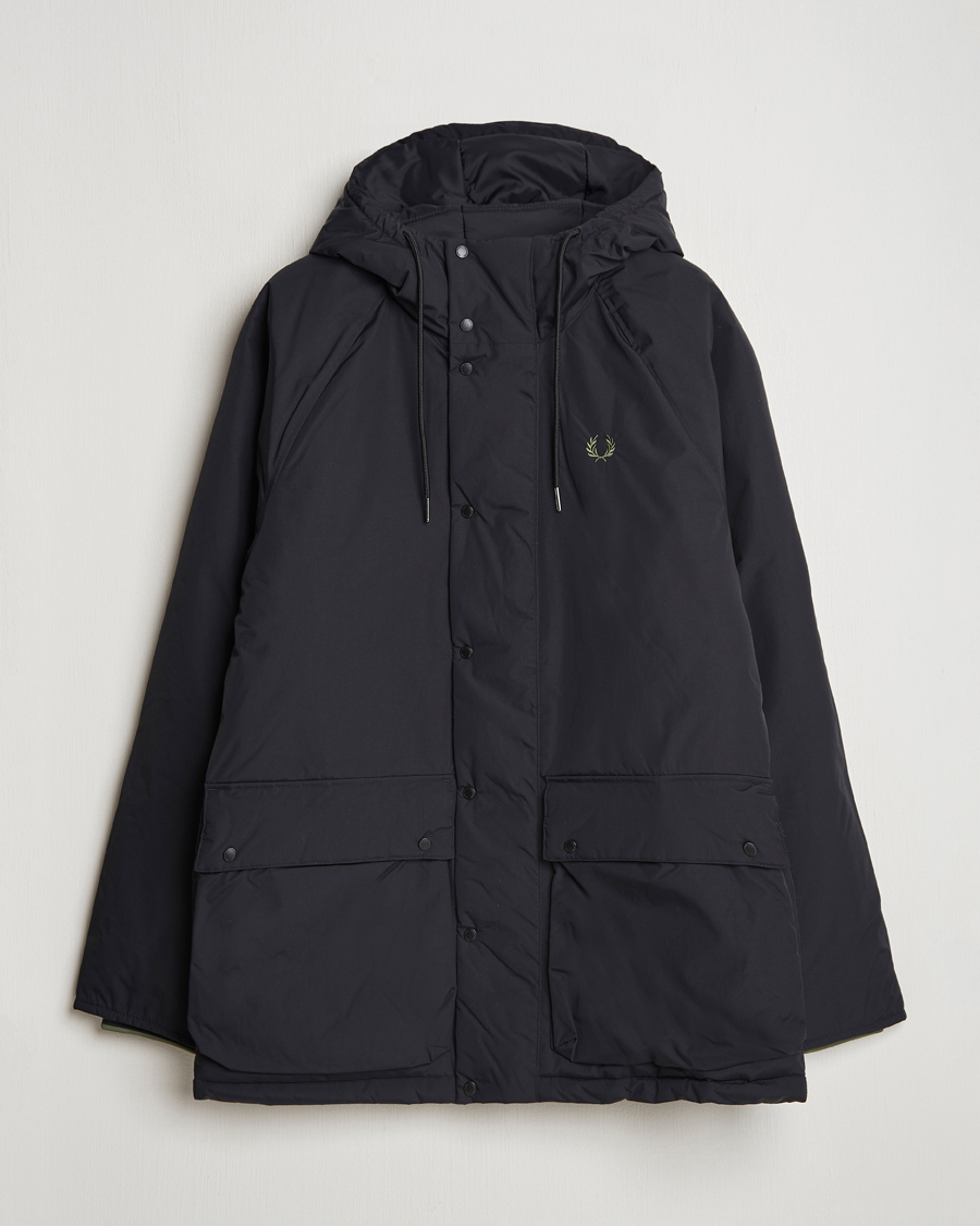 Herren | Jacken | Fred Perry | Padded Zip Through Parka Black