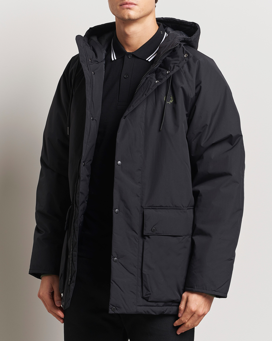Herren | Jacken | Fred Perry | Padded Zip Through Parka Black