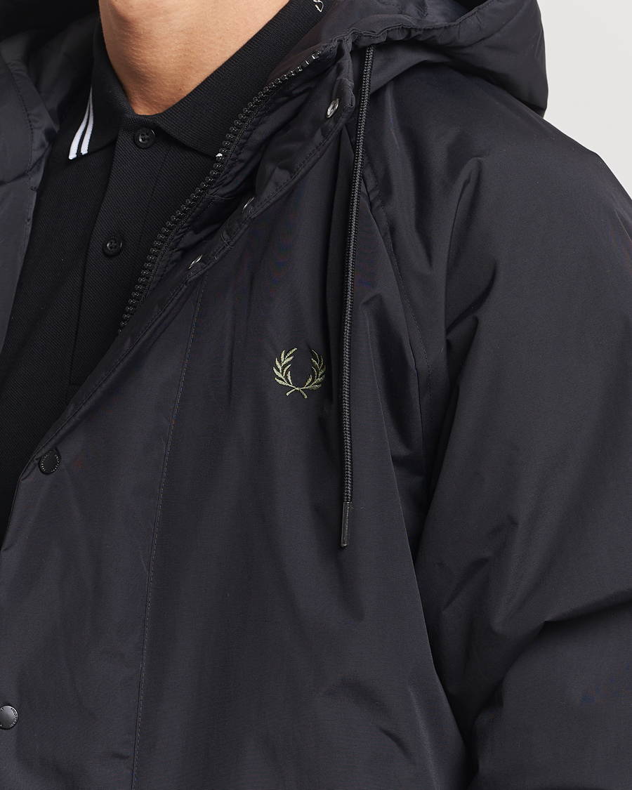 Herren | Jacken | Fred Perry | Padded Zip Through Parka Black