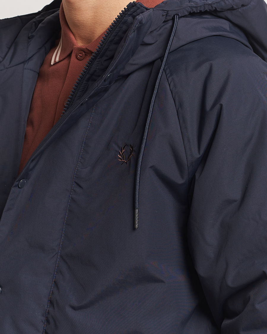 Herren | Jacken | Fred Perry | Padded Zip Through Parka Navy