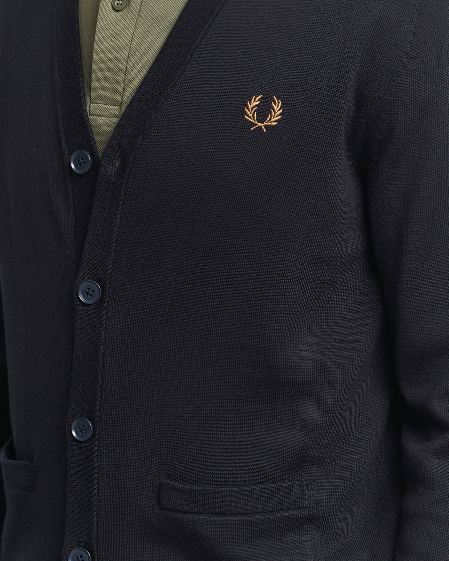 Herren | Pullover | Fred Perry | Classic Cardigan Navy