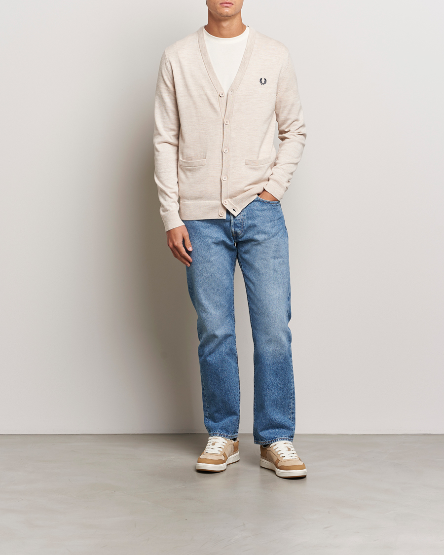 Herren | Pullover | Fred Perry | Knitted Cardigan Porriged Marl