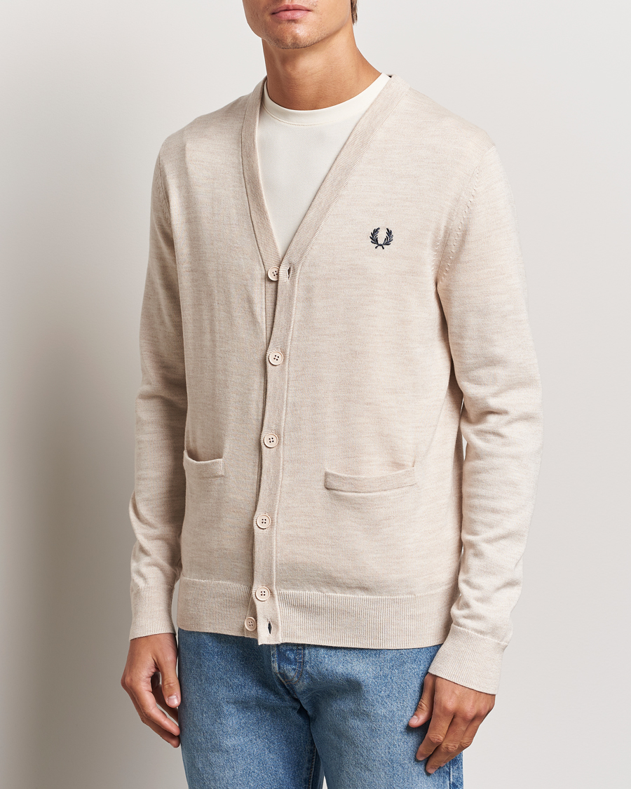 Herren | Pullover | Fred Perry | Knitted Cardigan Porriged Marl