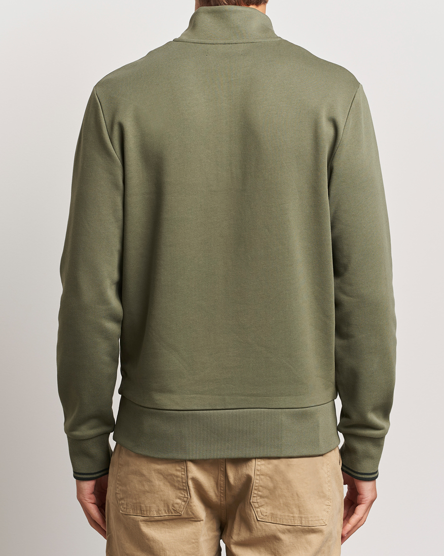 Herren | Pullover | Fred Perry | Half Zip Sweatshirt Laurel Green