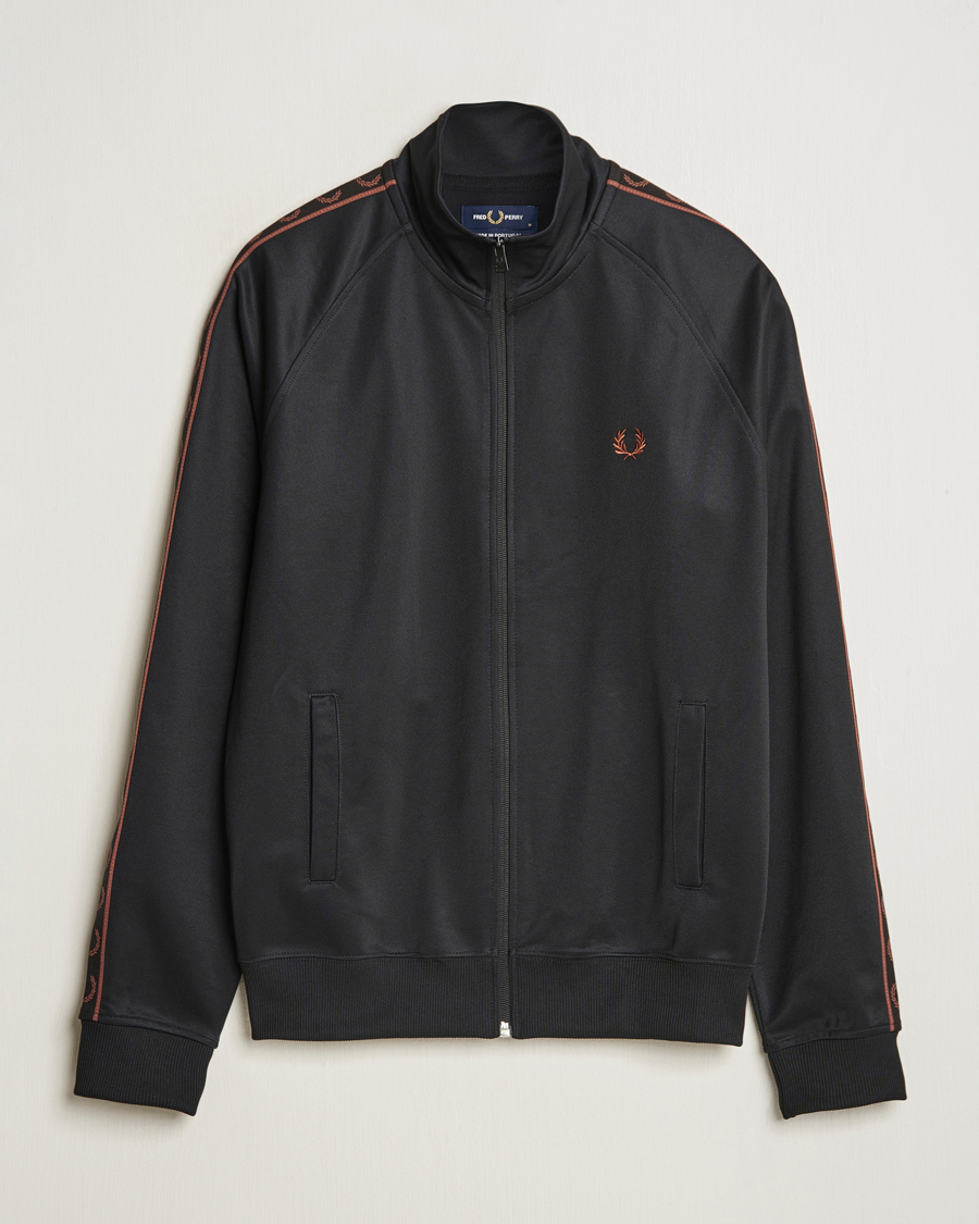 Herren | Pullover | Fred Perry | Taped Track Jacket Black