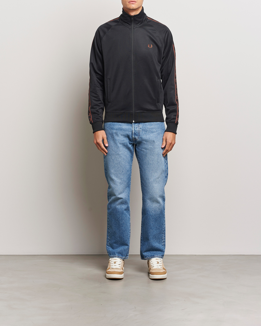 Herren | Pullover | Fred Perry | Taped Track Jacket Black
