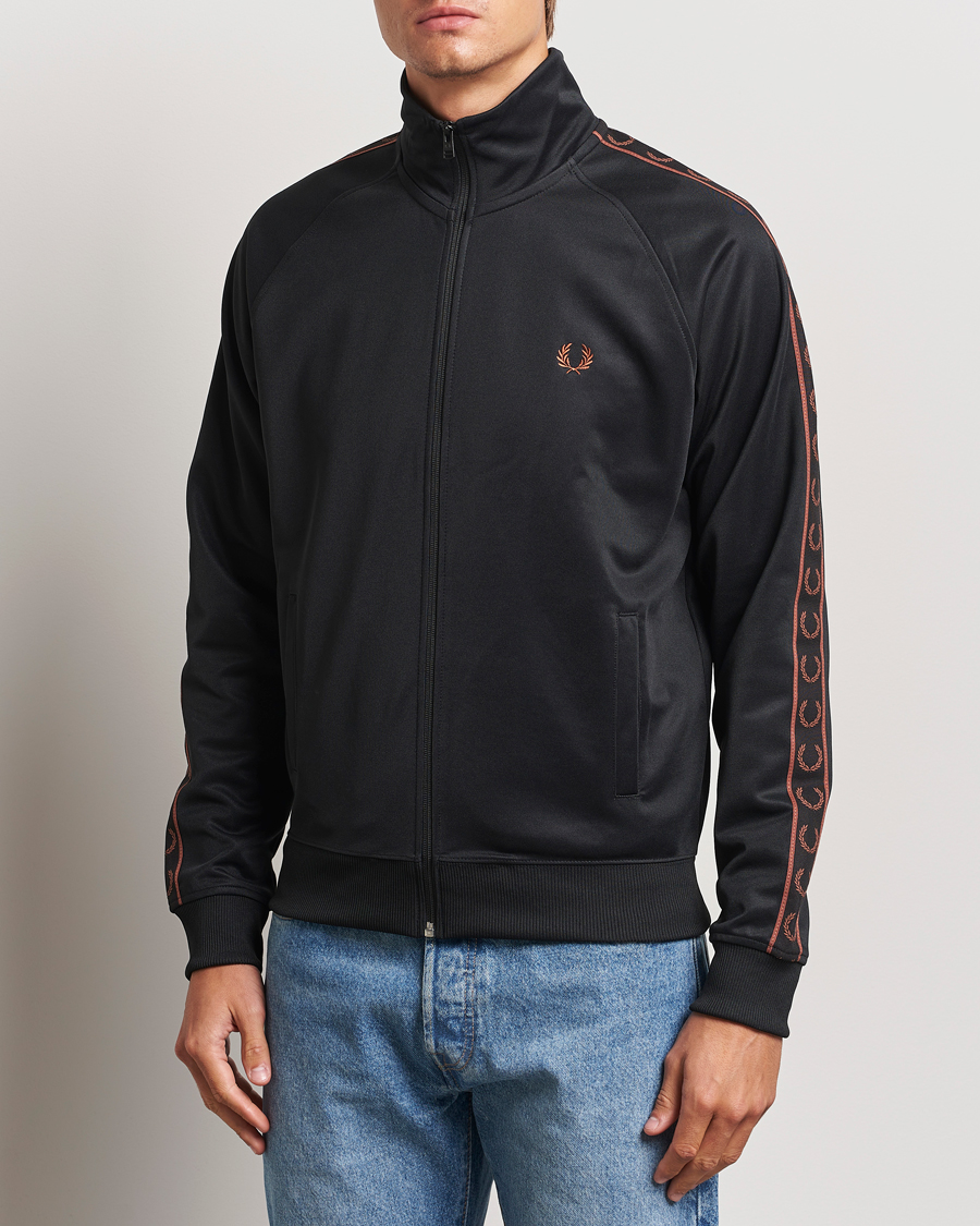 Herren | Pullover | Fred Perry | Taped Track Jacket Black