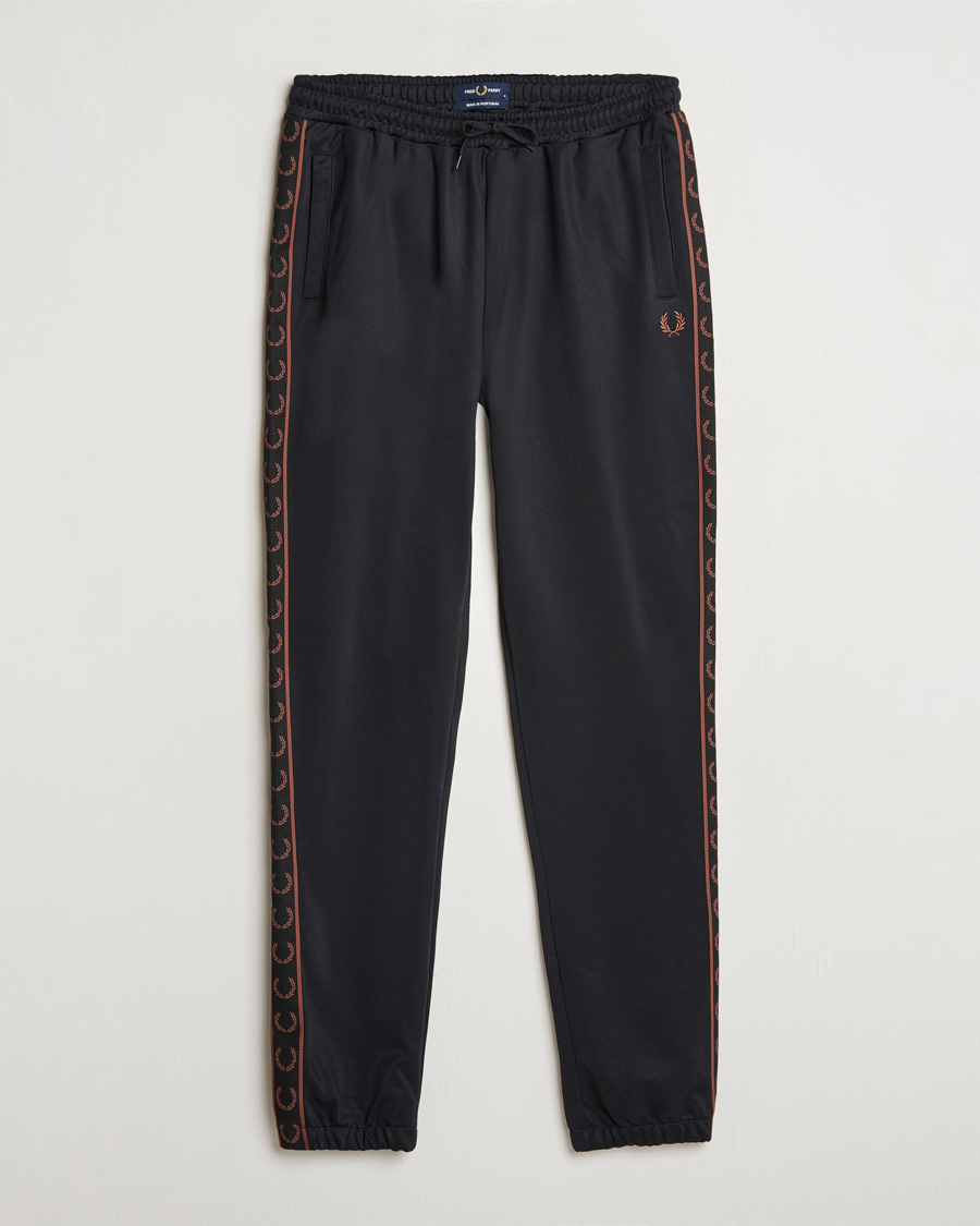 Herren | Hosen | Fred Perry | Taped Track Pants Black