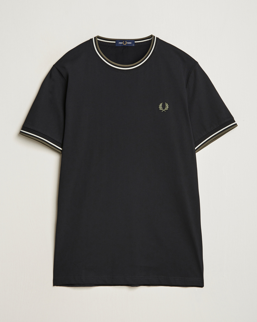 Herren | T-Shirts | Fred Perry | Twin Tipped T-Shirt Black